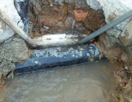 美溪测漏水之水管漏水
